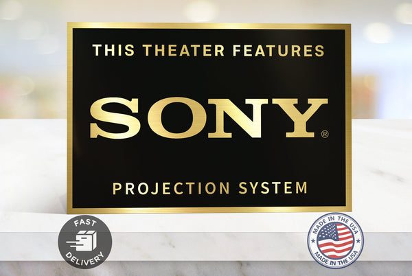 Sony Home Movie Theater Sign