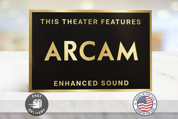Arcam Home Movie Theater Sign