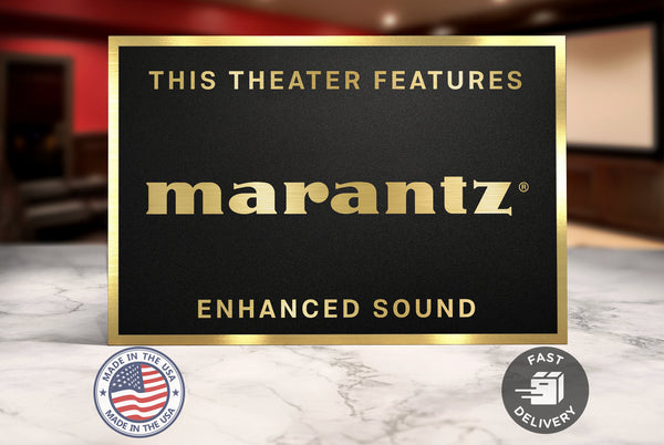Marantz Home Movie Theater Sign
