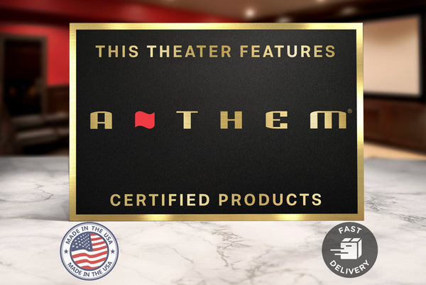 Anthem Home Movie Theater Sign