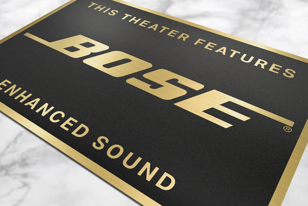 Bose Home Movie Theater Sign