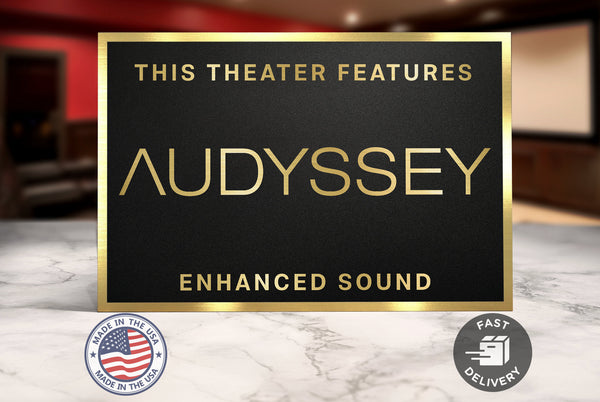 Audyssey Home Movie Theater Sign