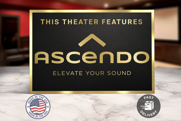 Ascendo Home Movie Theater Sign