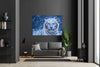 Custom Floating Acrylic Print White Tiger | Wall Art | Wall Decor | Custom Portrait | Animal Sign