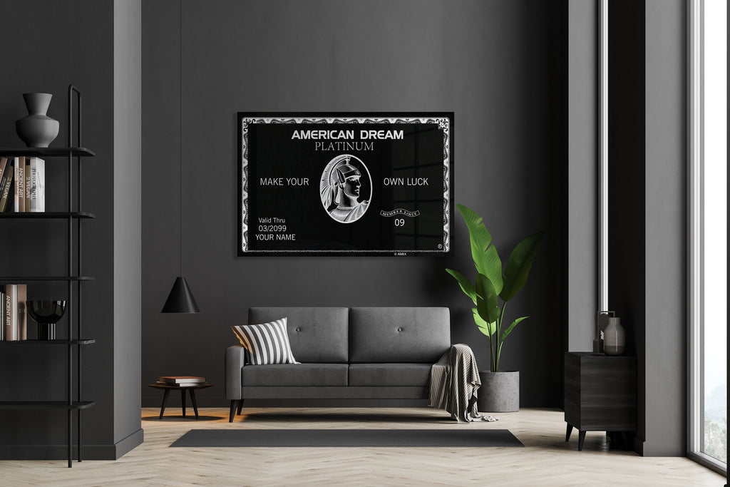 Custom Floating American Dream Platinum Sign | Wall Art | Wall Decor