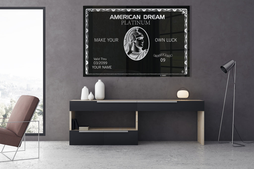 Custom Floating American Dream Platinum Sign | Wall Art | Wall Decor