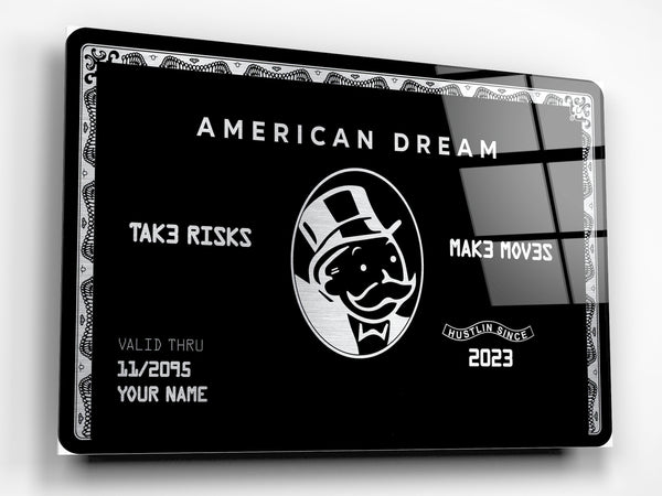 Custom Floating American Dream Amex Motivational Sign | Wall Art | Amex Sign | American Express